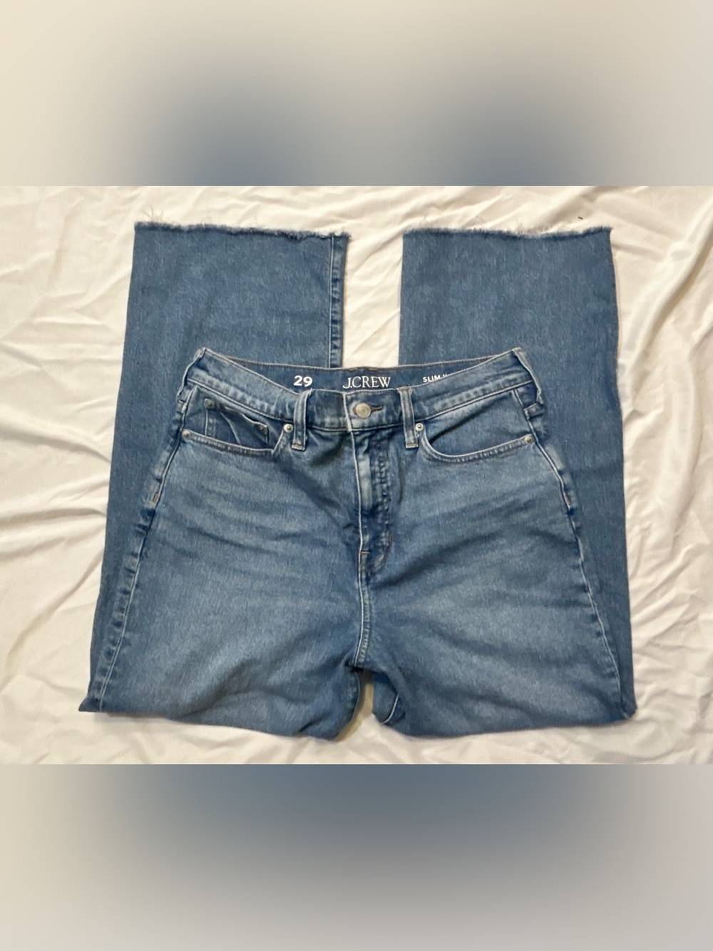 J. Crew Women's Slim Jeans in Medium Blue Denim EUC